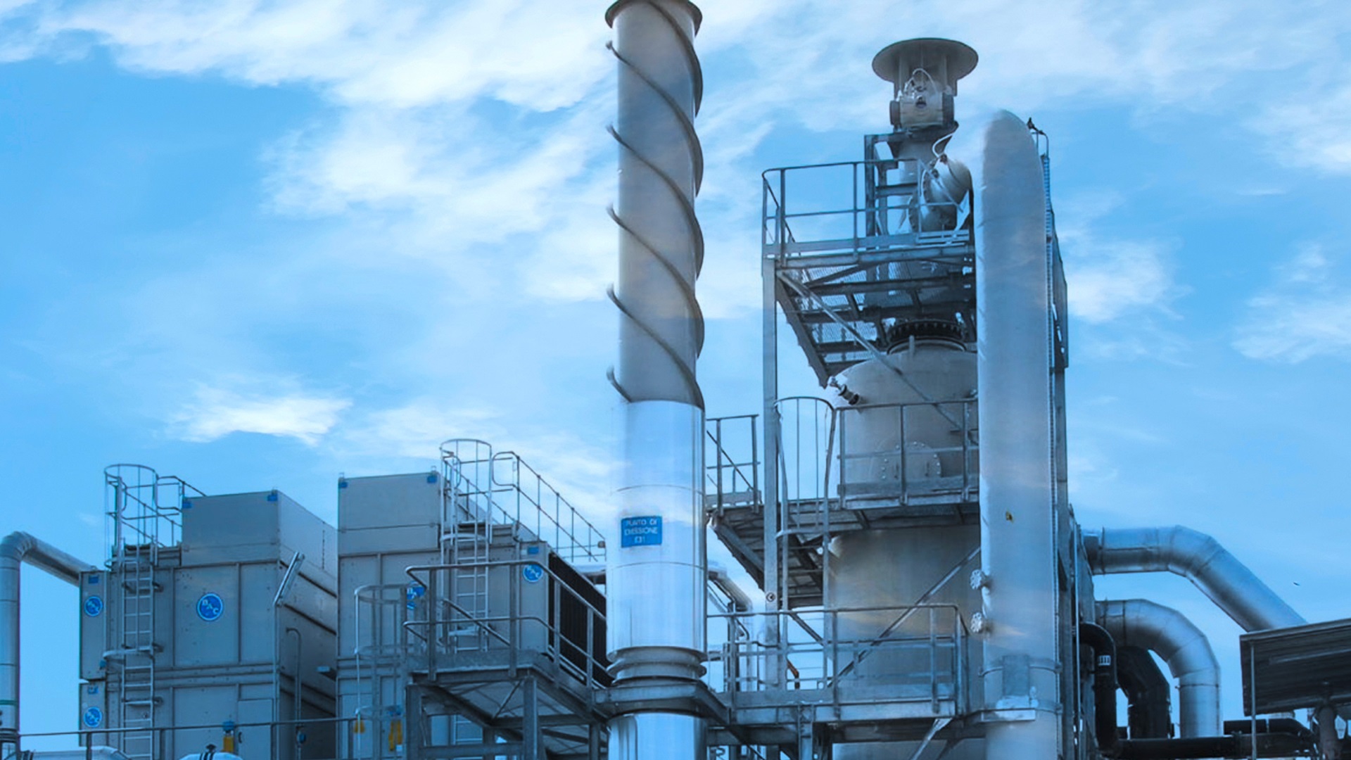 A plant for air separation
