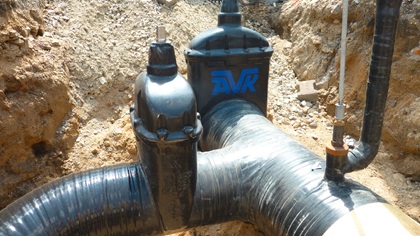 Installation of AVK Armaturen valve top banner