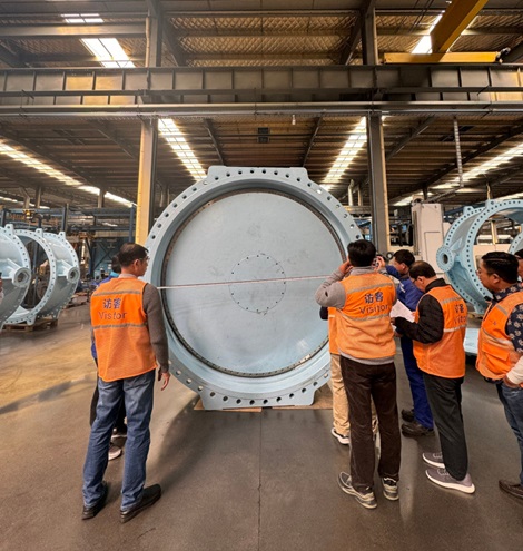 AVK Butterfly valve in a storage facility . 