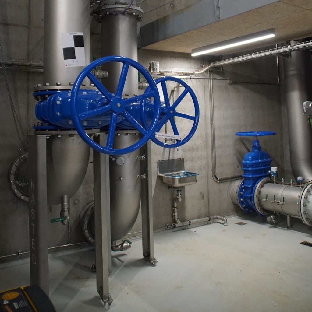 AVK gate valves and butterfly valves installed in the new facility in Aarhus