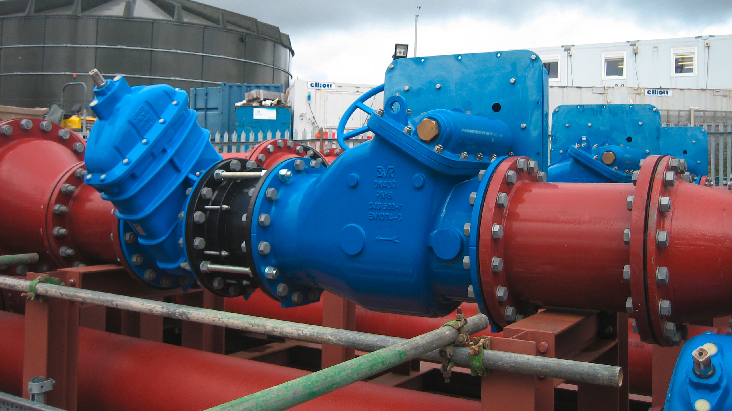 AVK UK valves working at a wastewater treatment plant