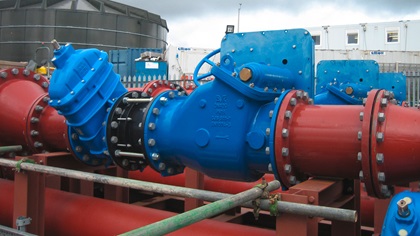 AVK UK valves working at a wastewater treatment plant