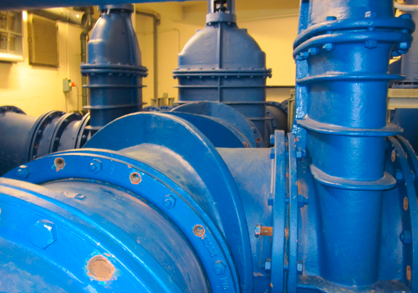 AVK valves used for refurbishment in a water treatment plant