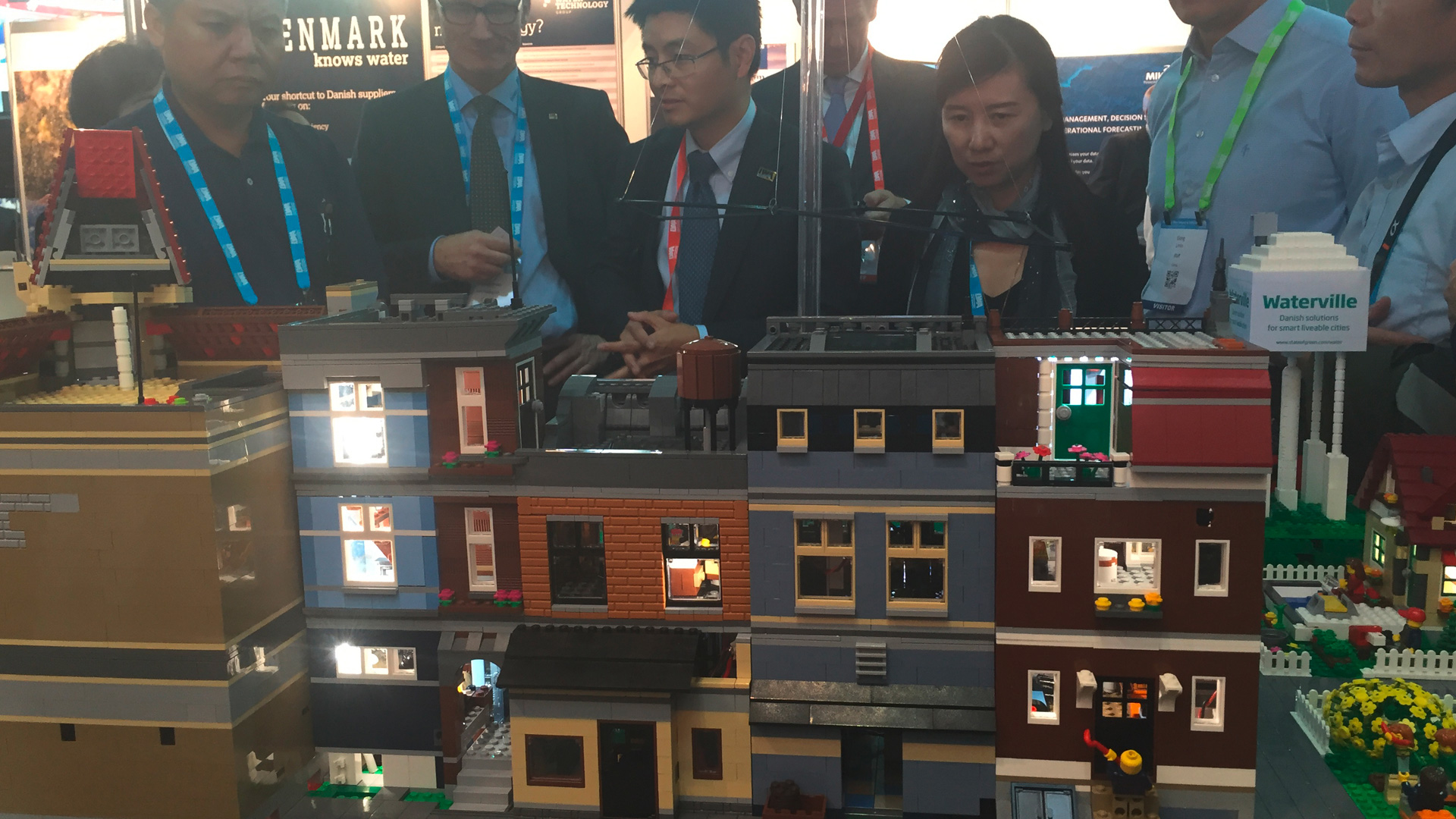 City model made by LEGO bricks