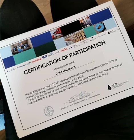 AVK water management diploma for Graduation day at Summer School