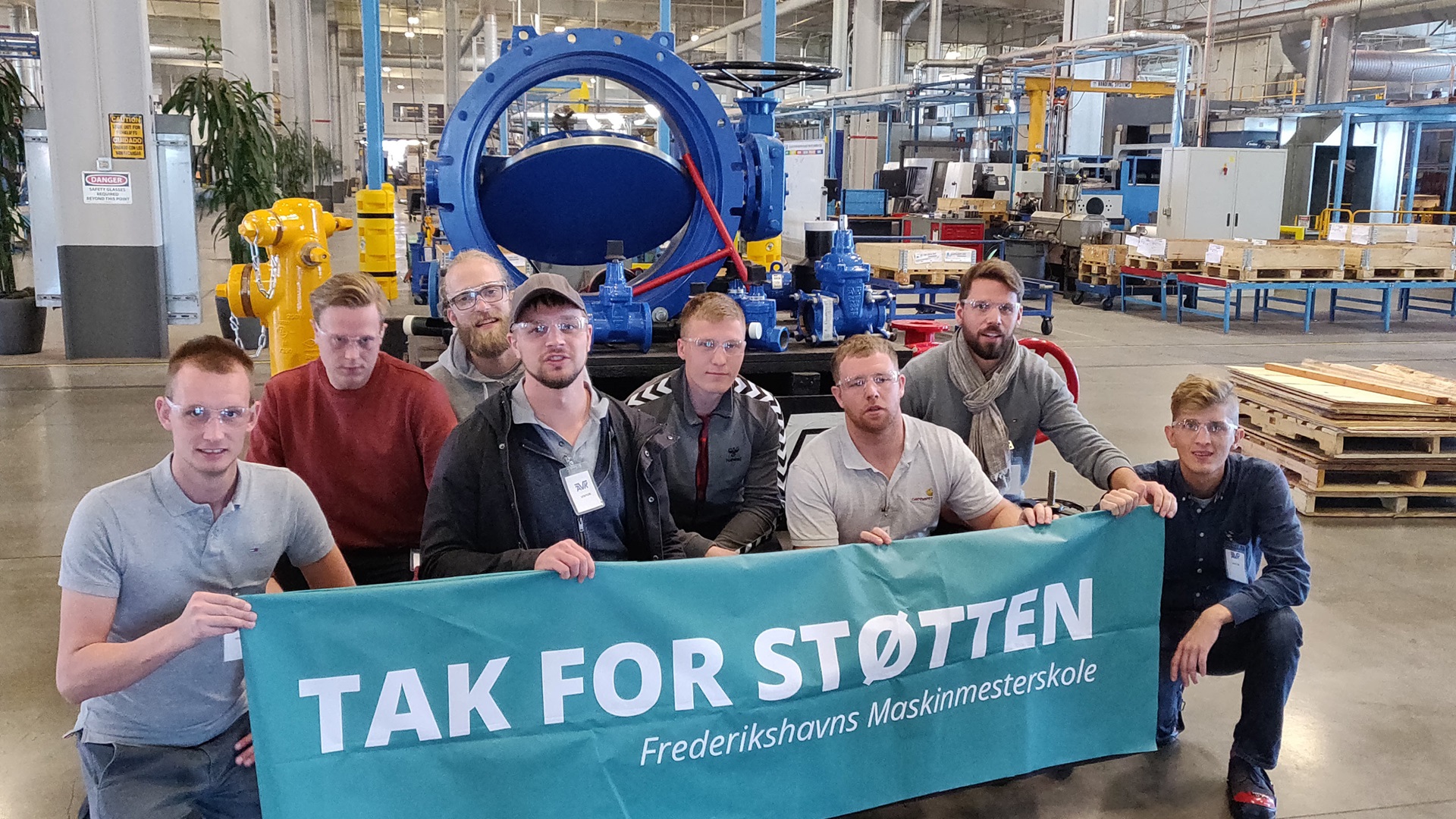 The School of Marine Engineering in Frederikshavn visits American AVK