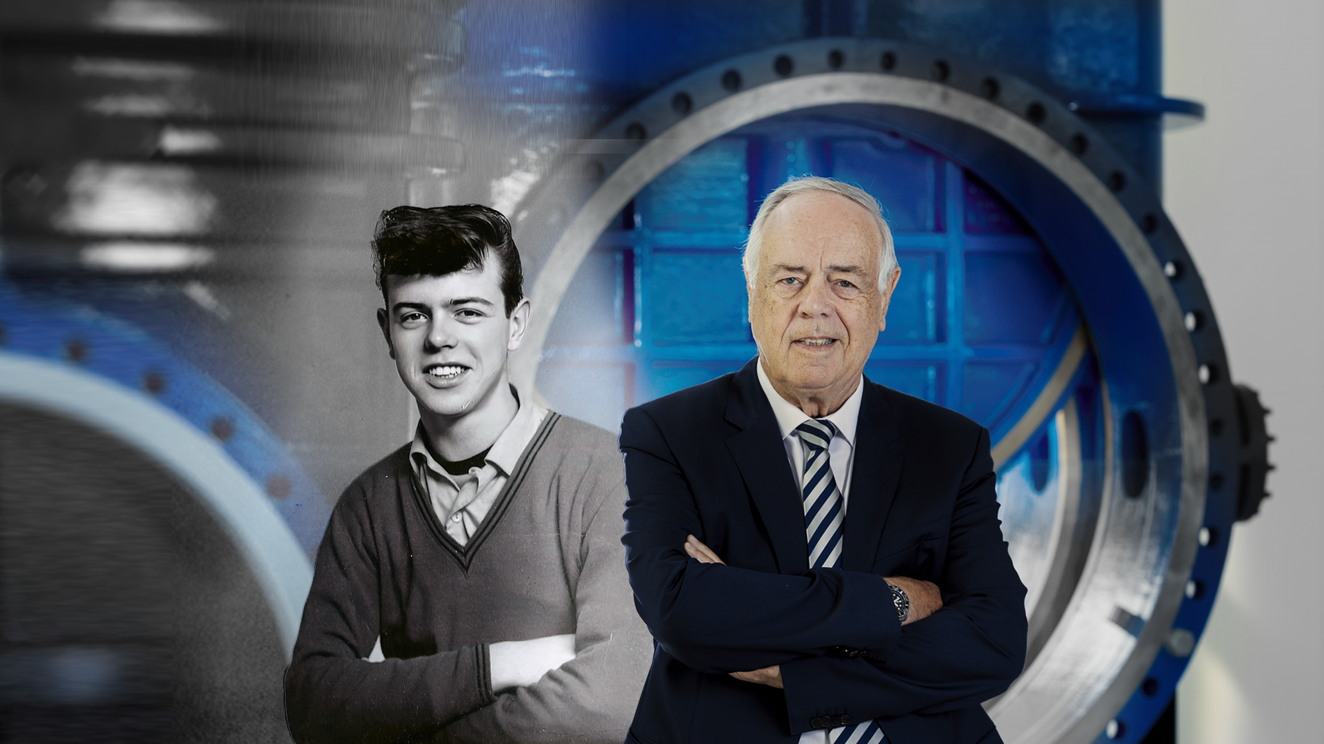 Niels Aage Kjær both young and older
