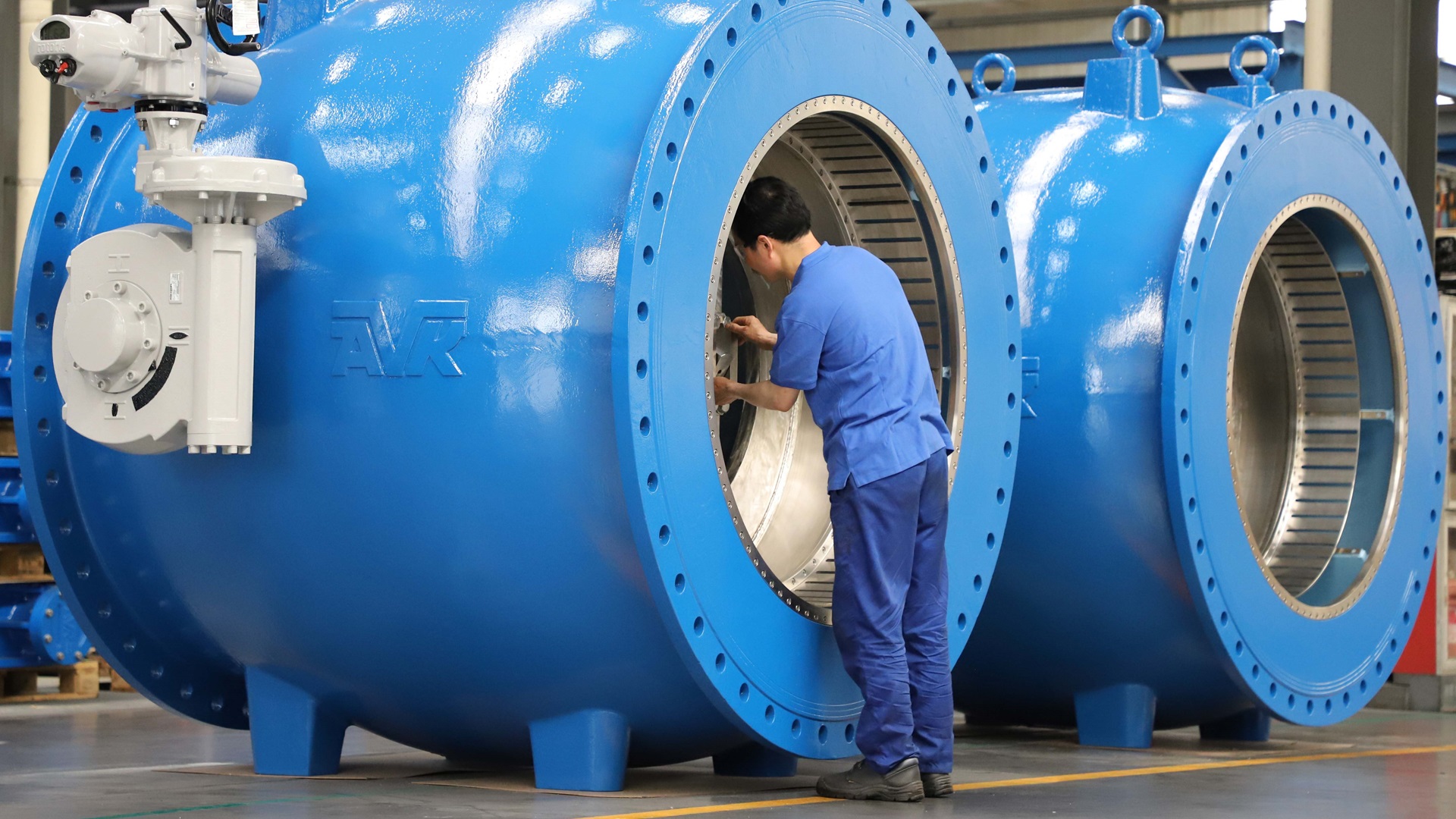 Needle valve being prepared in AVK Anhui production