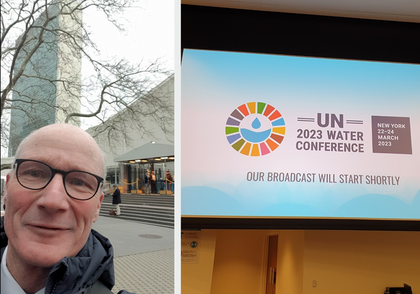 Michael Ramlau at the UN Water Conference in New York 2023
