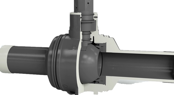 PE Ball valve MAGNUS animation