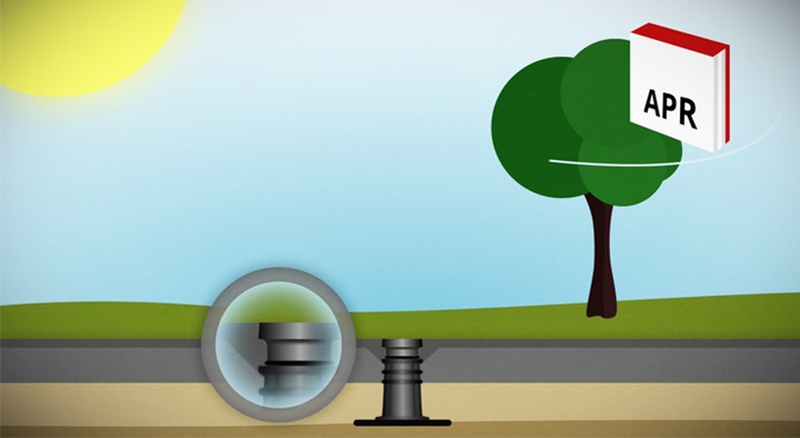 AVK surface boxes tarmac installation animation